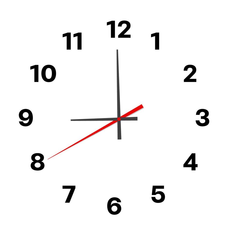 house clock home wall clock Clock for looking at the time time zone telling the time vector