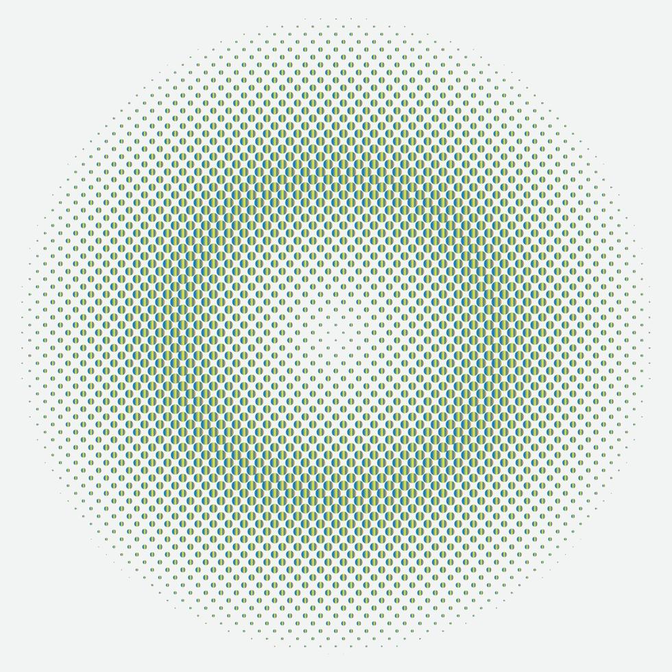 Halftone Pattern Design with background vector