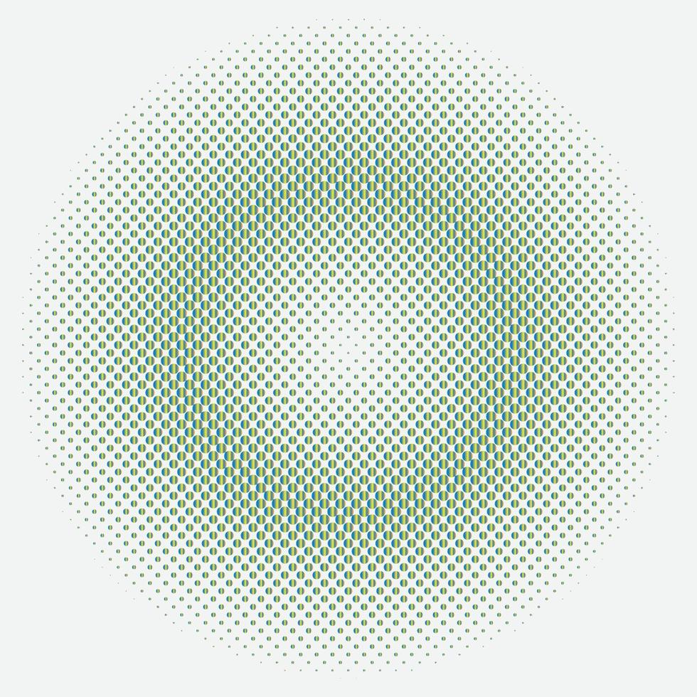 Halftone Pattern Design with background vector