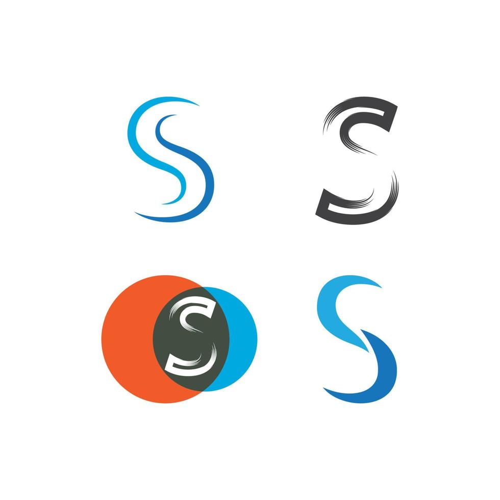 S letter logo vector