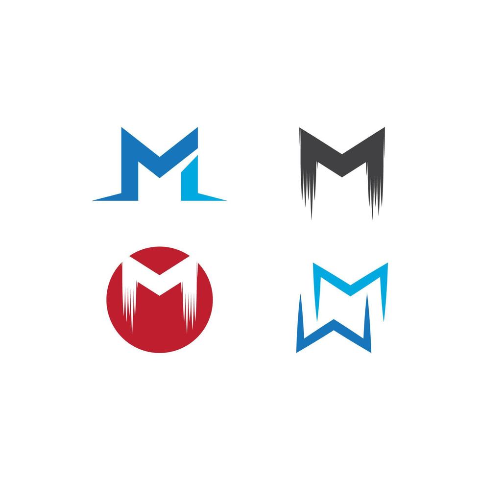 M Letter logo vector