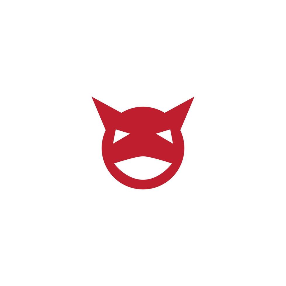 Devil face illustration vector