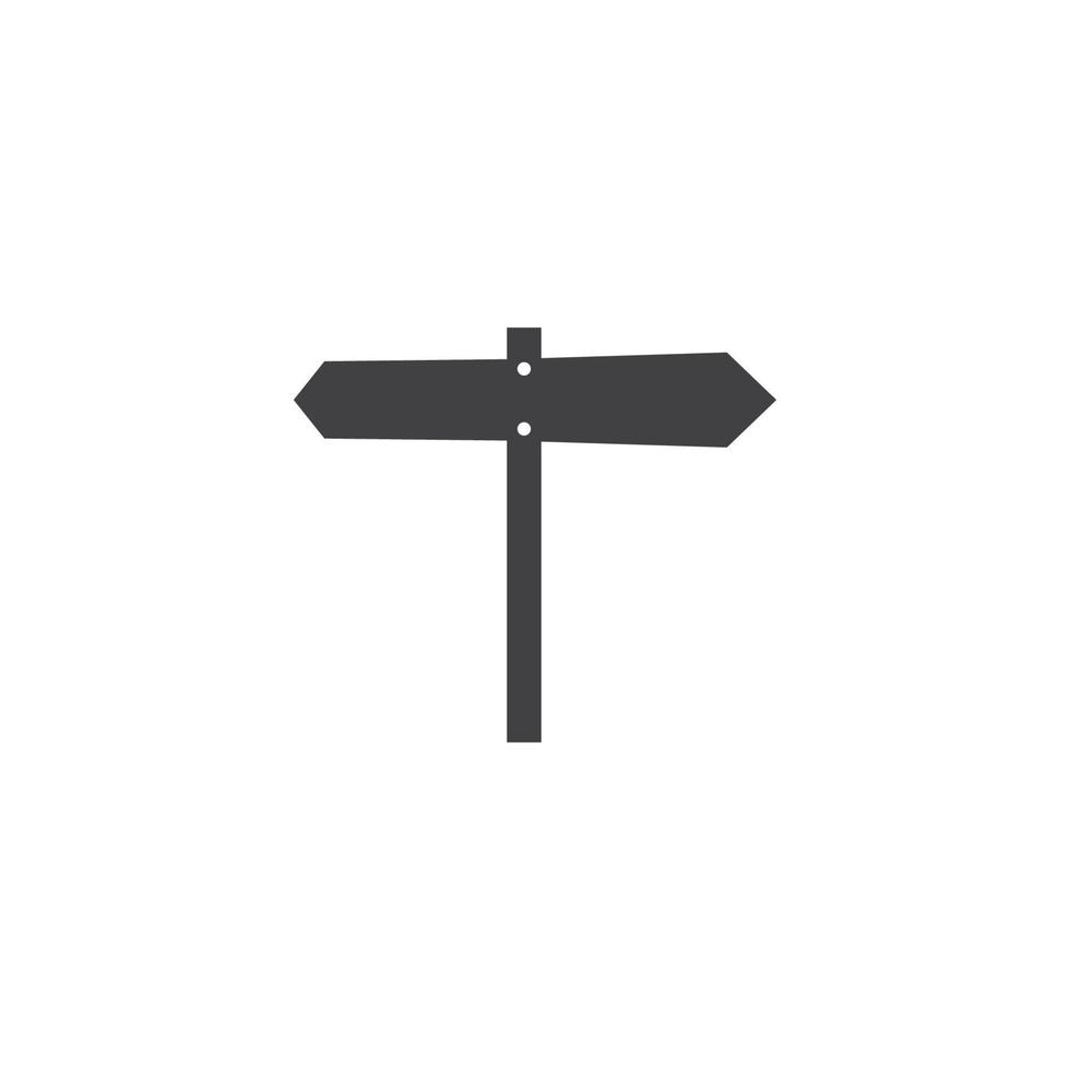 Road sign icon vector