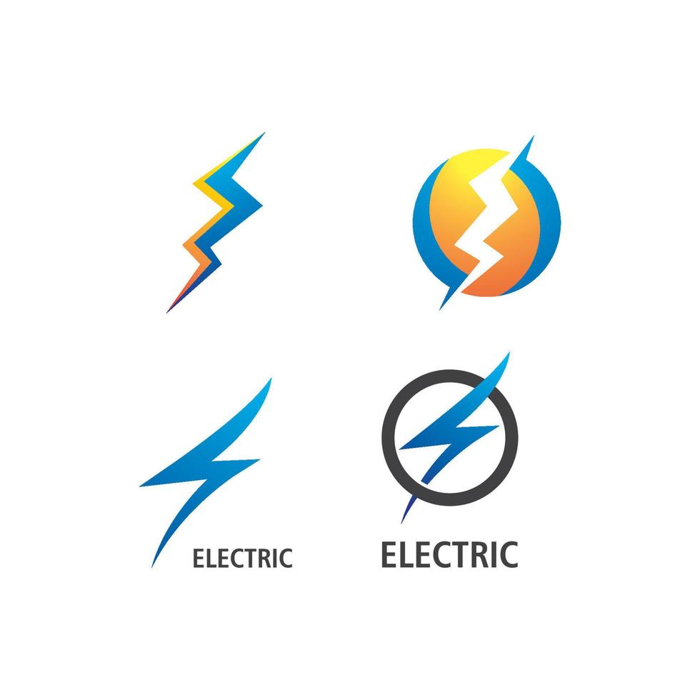 Lightning Logo Template vector