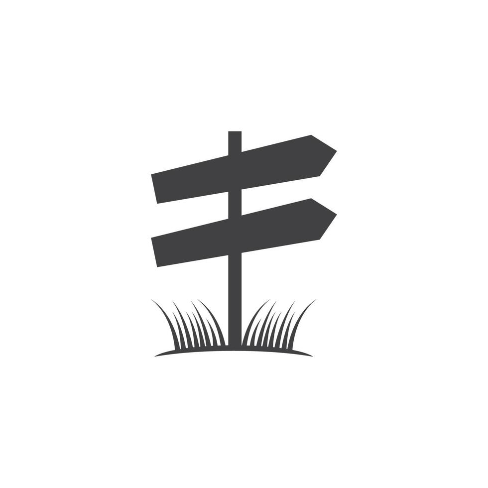 Road sign icon vector