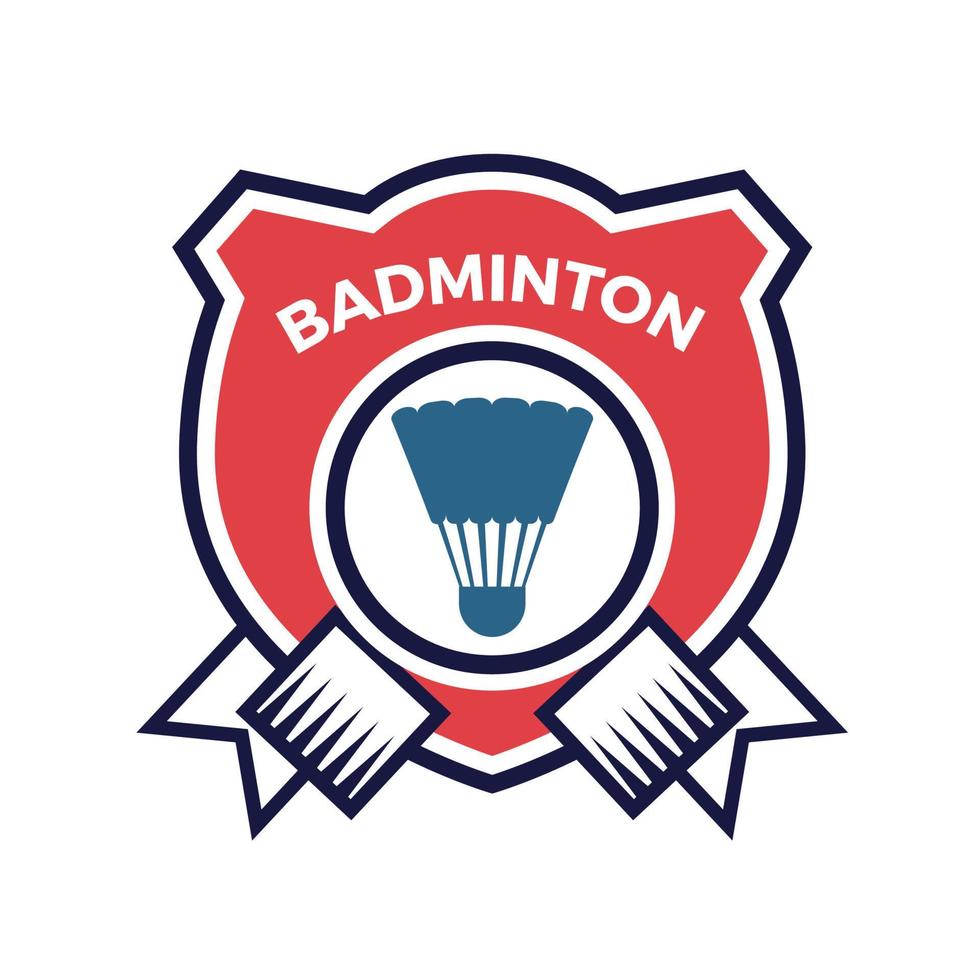 diseño de logotipo de bádminton logotipo deportivo vector