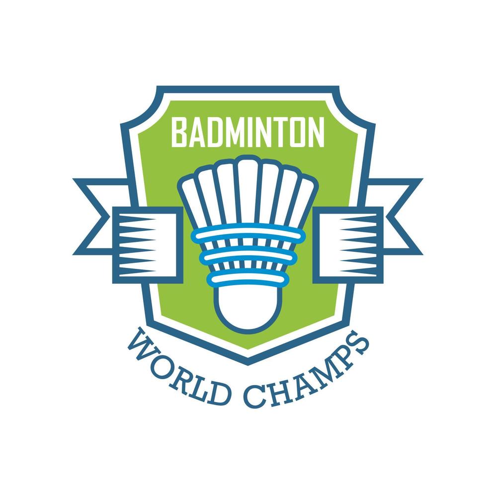 diseño de logotipo de bádminton logotipo deportivo vector