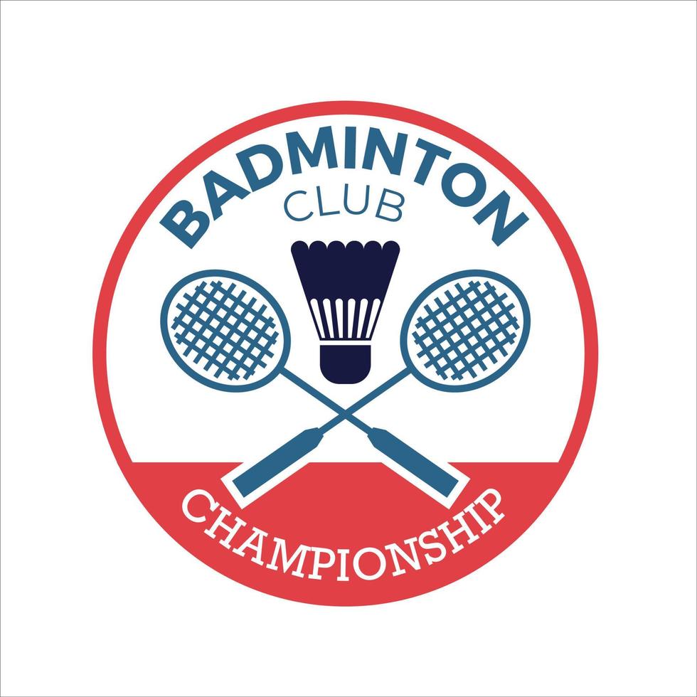 diseño de logotipo de bádminton logotipo deportivo vector