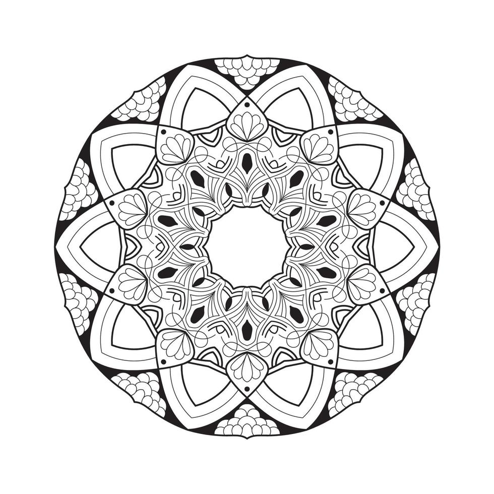 mandala coloring pages for kids vector