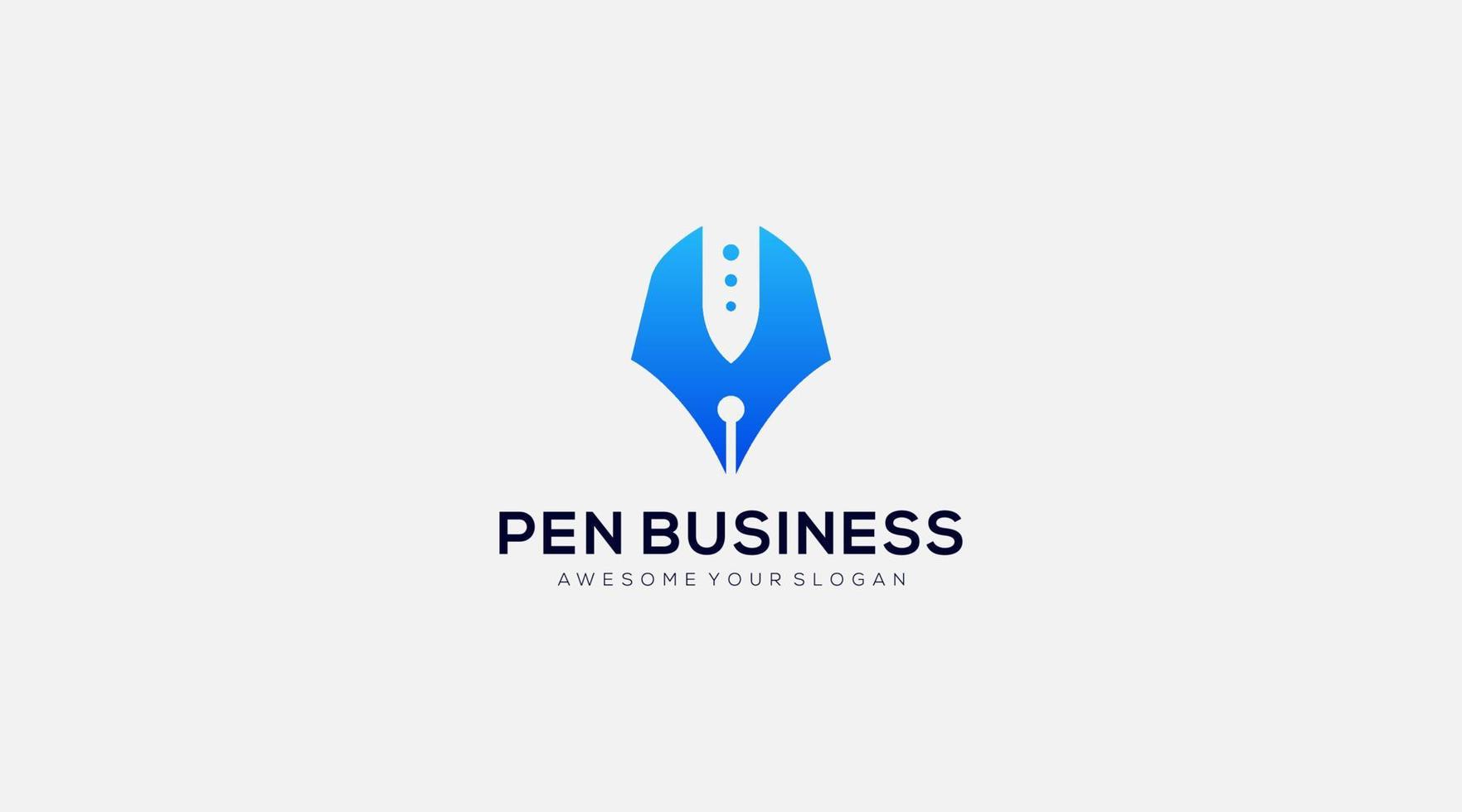 Pen icon business vector logo design template