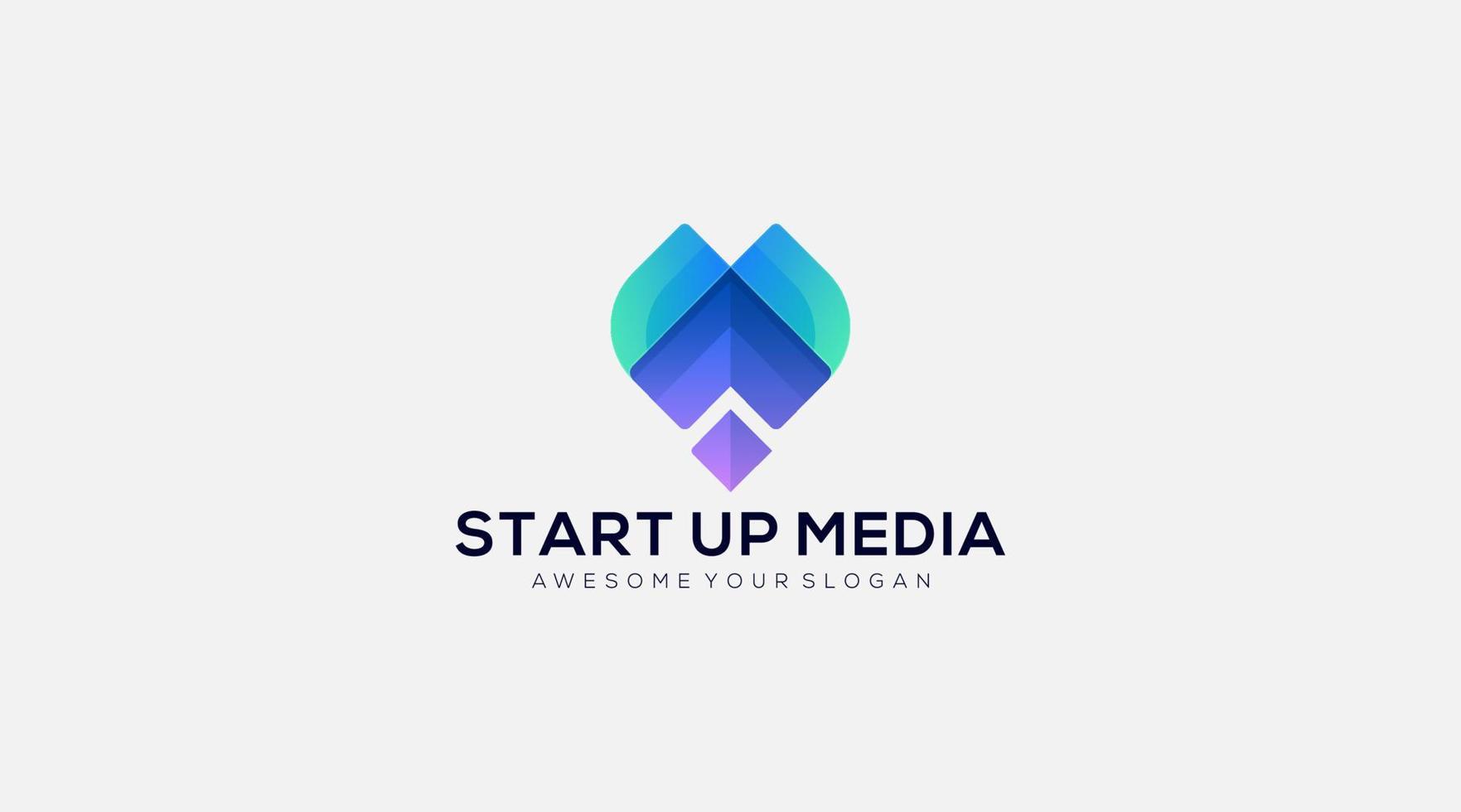 Smart Media Logo design vector icon template