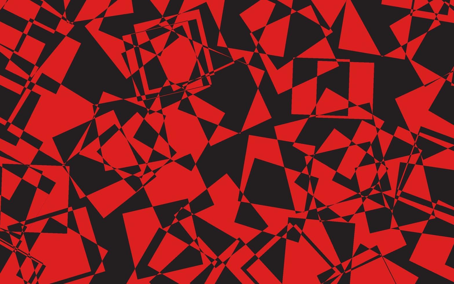 Abstract pattern black and red color background vector