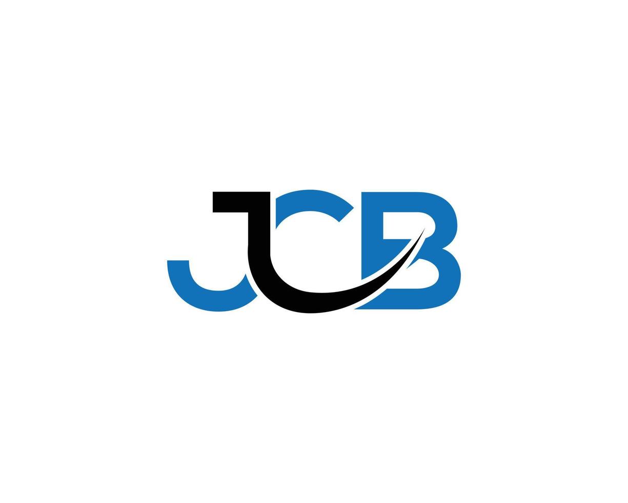 letra inicial jcb logotipo diseño plantilla forma diseño vector ilustración.