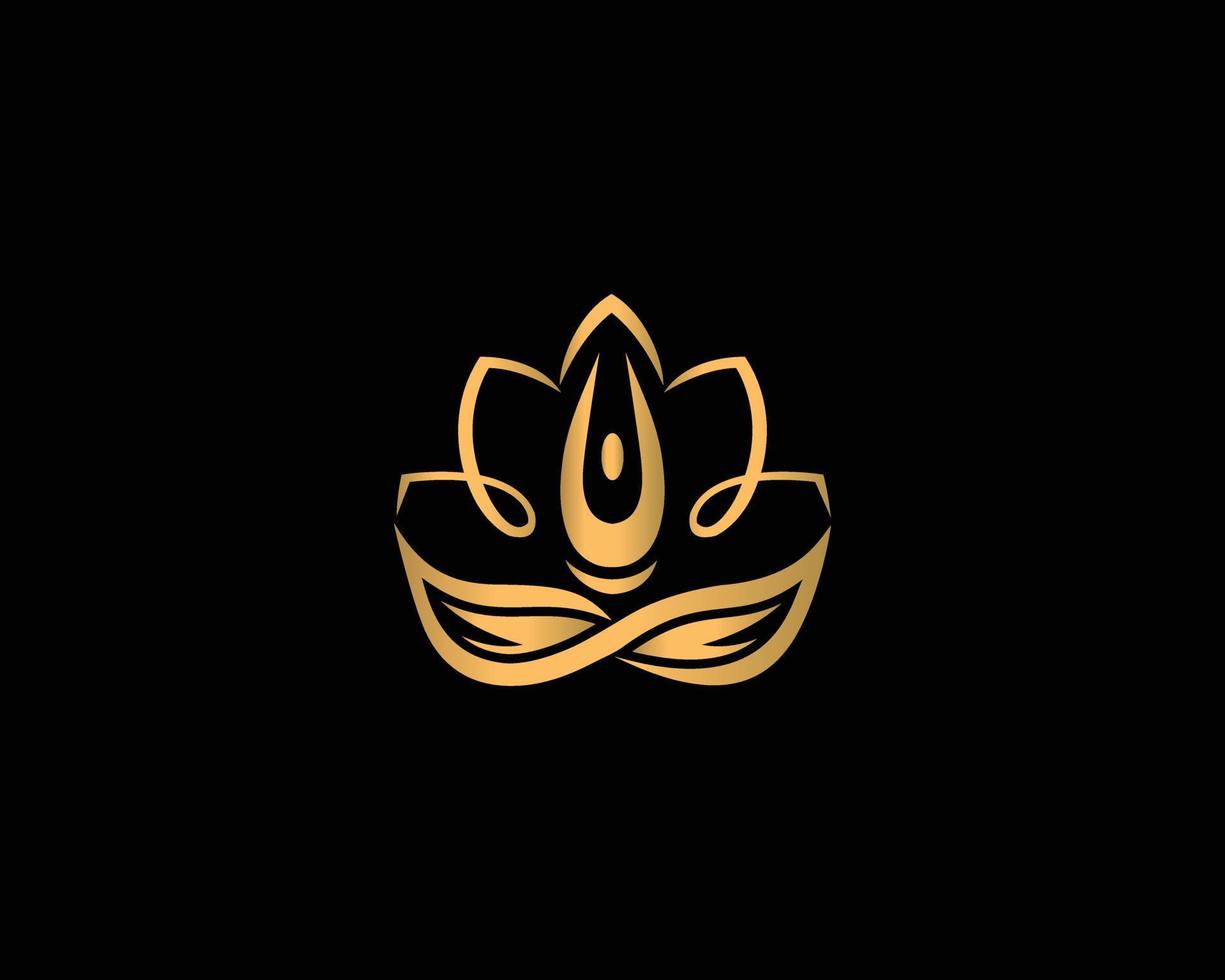 Creative Yoga Human Meditation Logo Design With Person Flower Balance Logotype Creative Spa, Guru Vector Template.