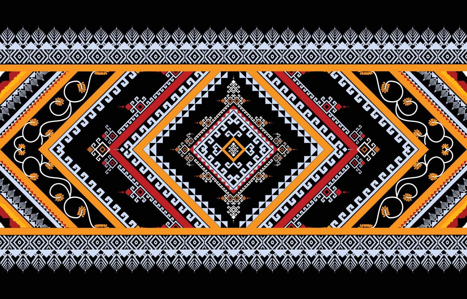 Abstract ethnic geometric seamless pattern vector. African Arab American Aztec motif pattern. vector elements designed for background, wallpaper, print, wrapping,tile, fabric patern. vector pattern.