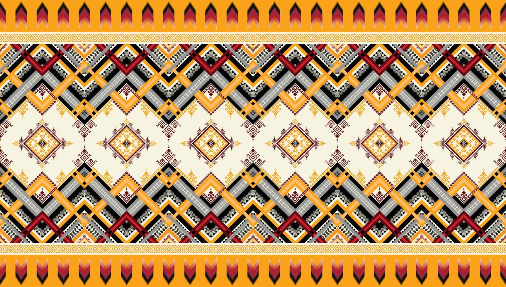 Abstract ethnic geometric seamless pattern vector. African Arab American Aztec motif pattern. vector elements designed for background, wallpaper, print, wrapping,tile, fabric patern. vector pattern.