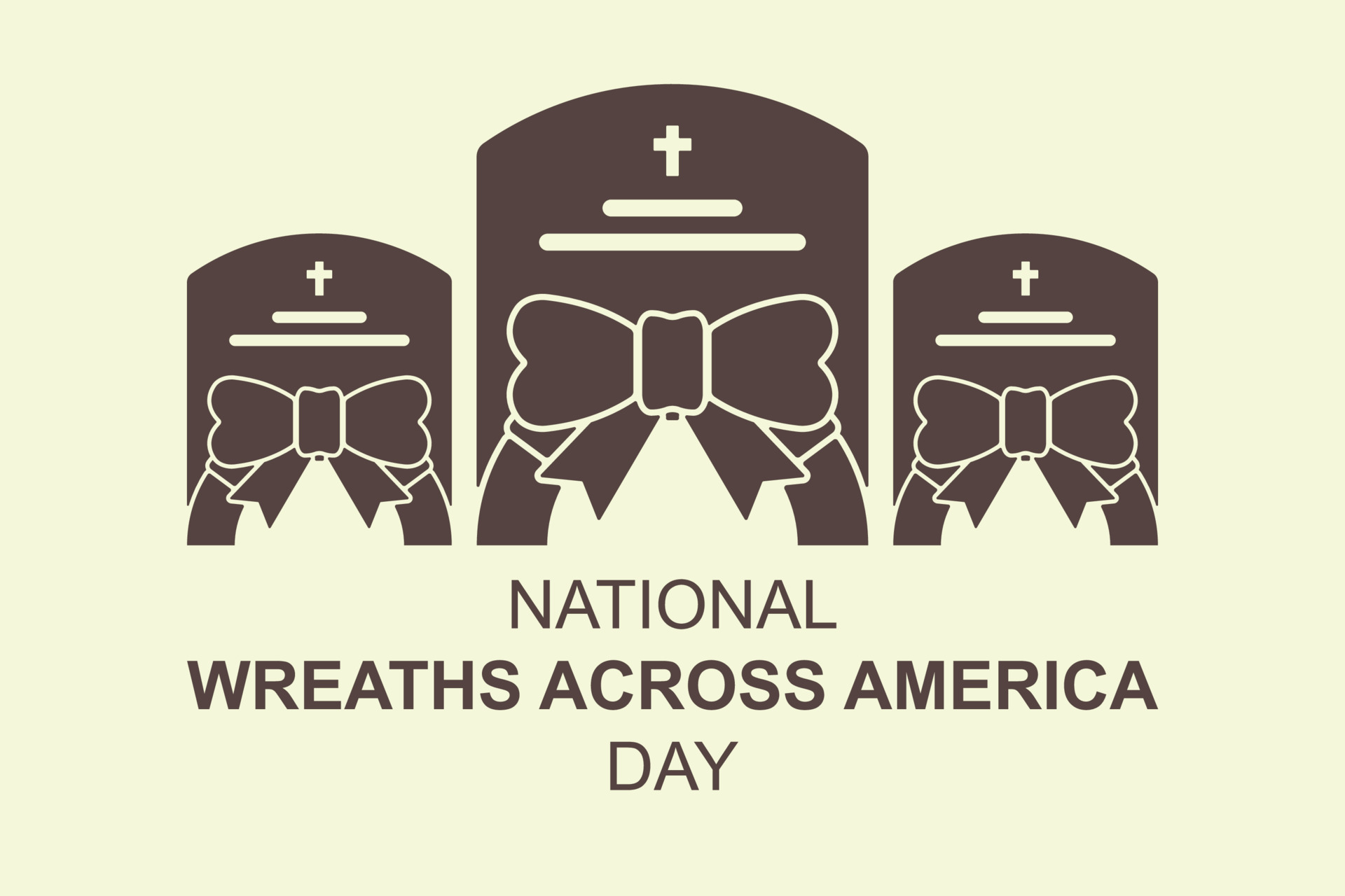 National Wreaths Across America Day Background 14721141 Vector Art At