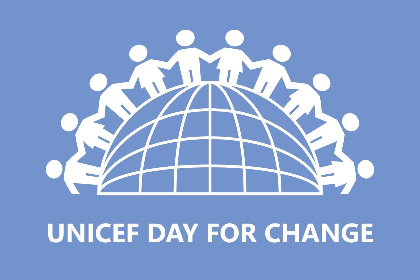 UNICEF Day for Change background. vector