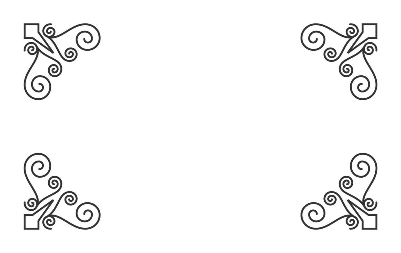 vintage ornament for border frame vector