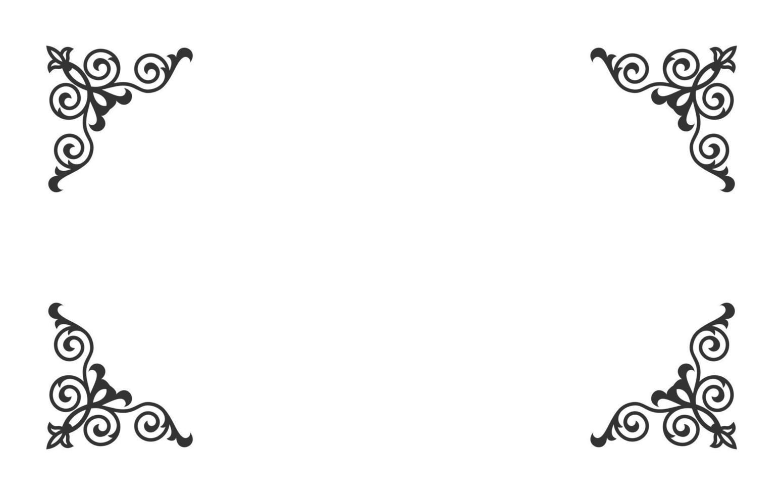 vintage ornament for border frame vector