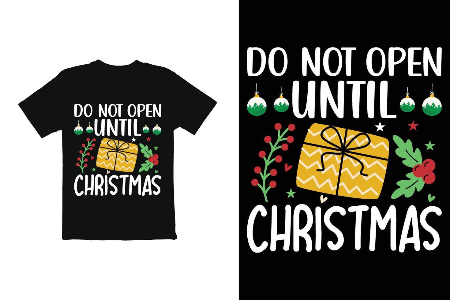 vector de diseño de camiseta de regalo de navidad