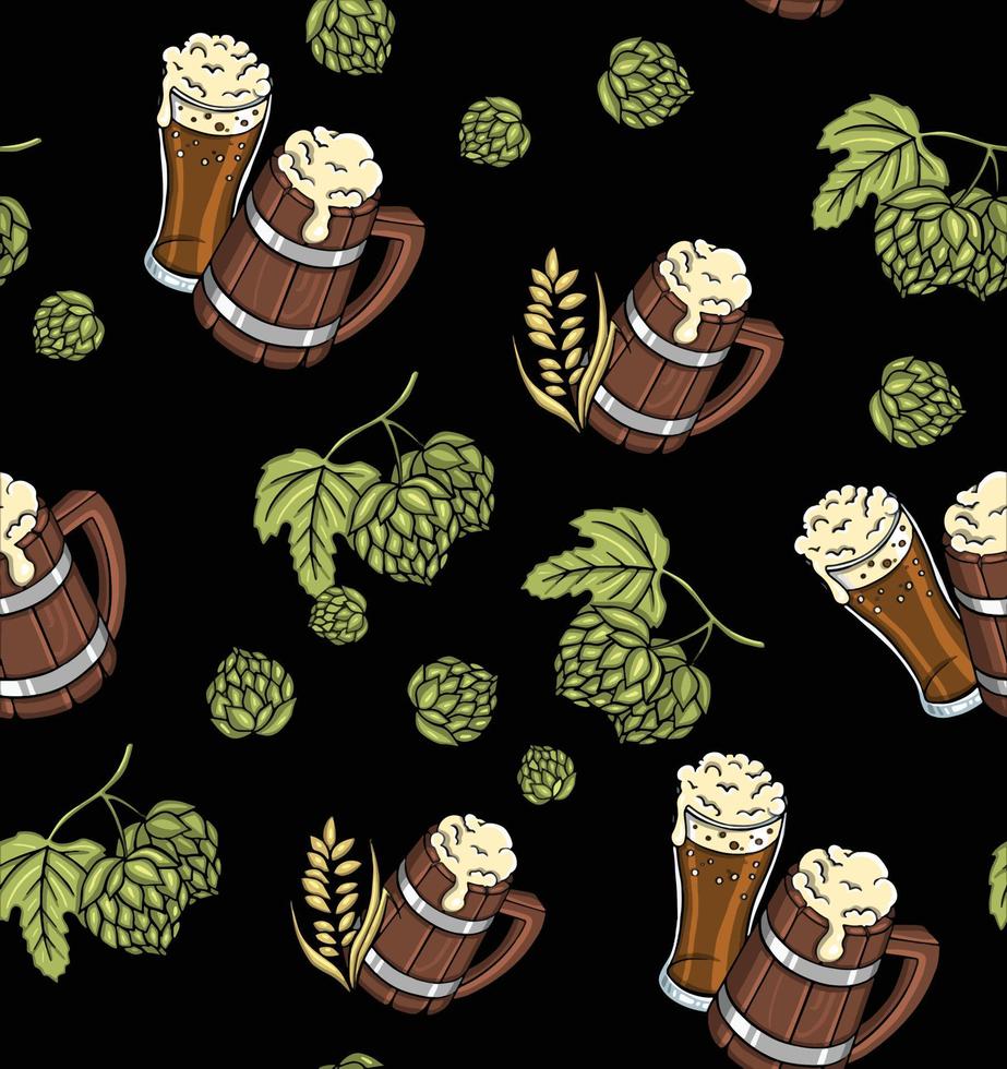 textile ornament beer seamless pattern memphis style outline line bundle set background download. vector