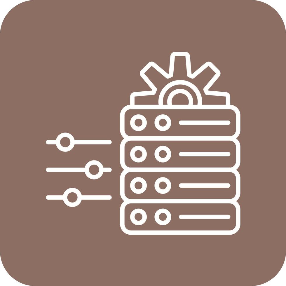 Data Adjustment Line Round Corner Background Icons vector