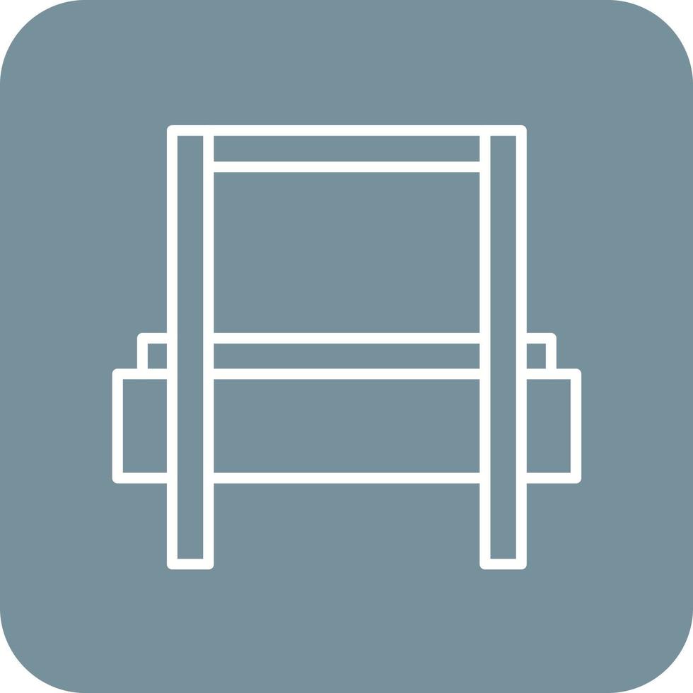 High Jump Line Round Corner Background Icons vector