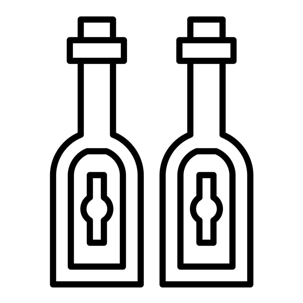 Bottle Line Icon vector