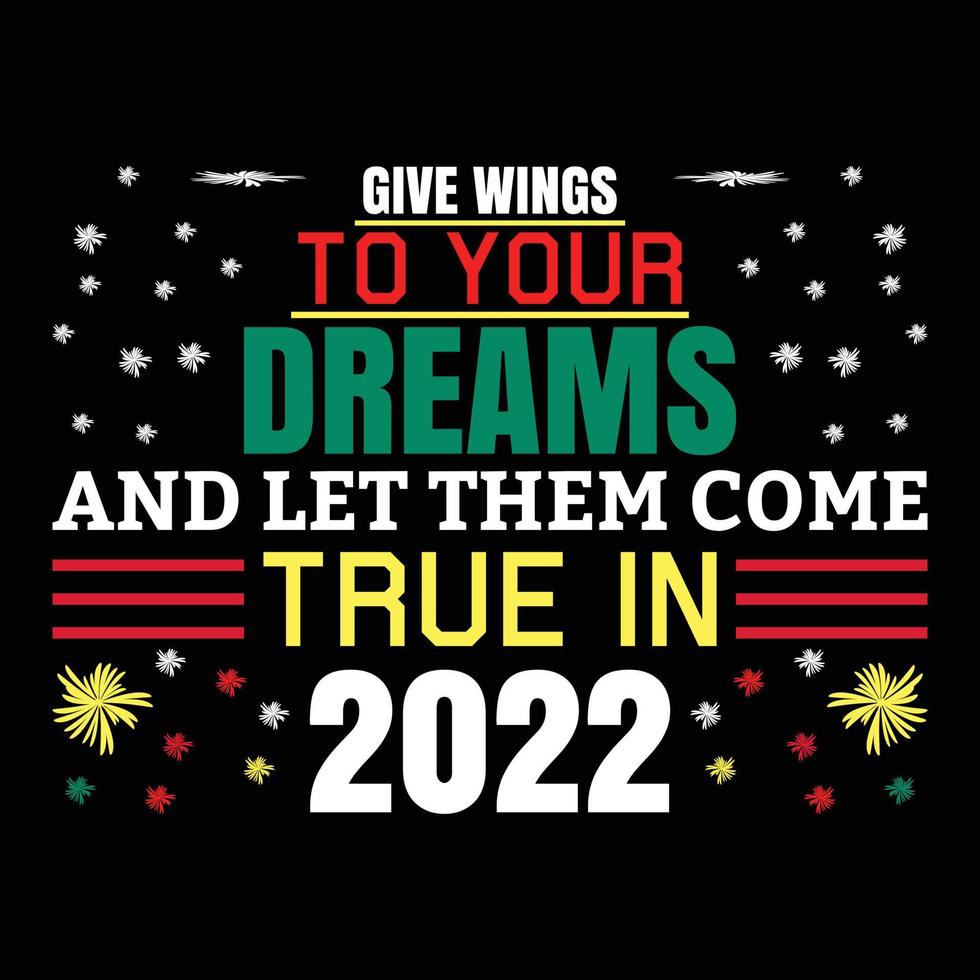 Happy New Year T-shirt Design 2023 vector