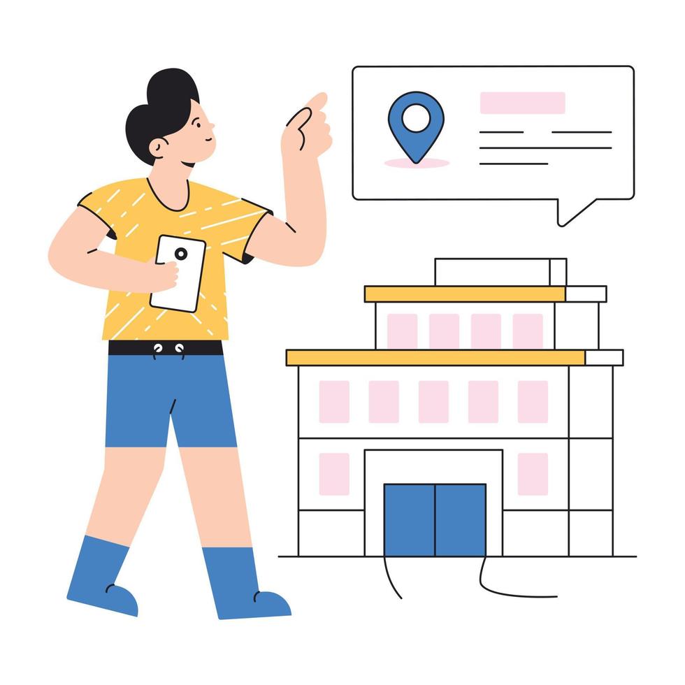 Travel agency flat vector illustration