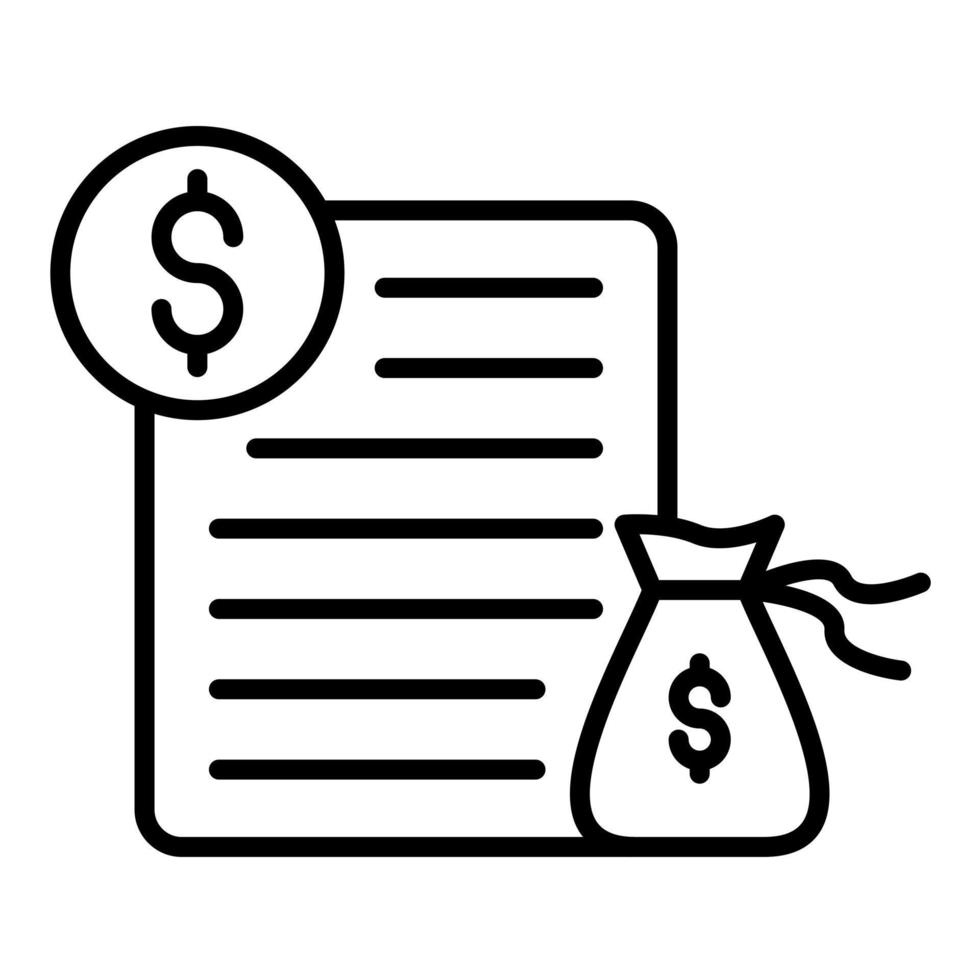 Loan To Value Line Icon vector