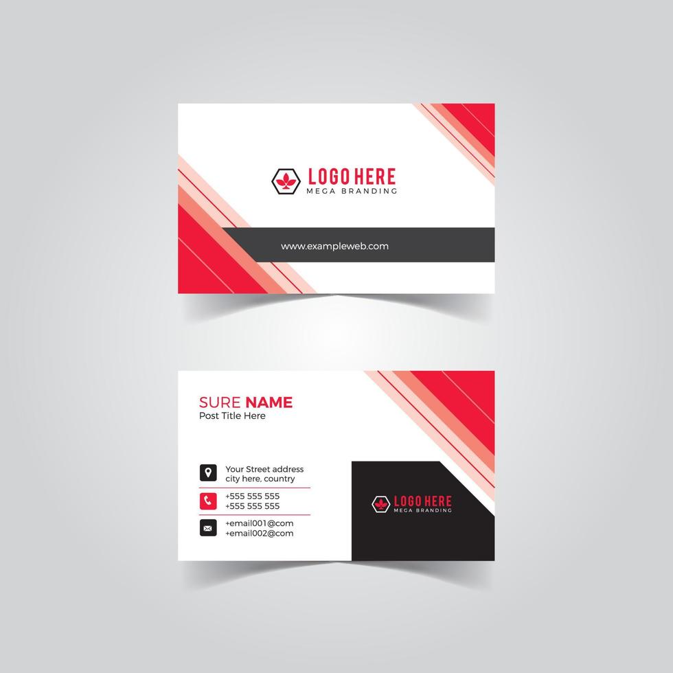 Business card template vol 19 vector