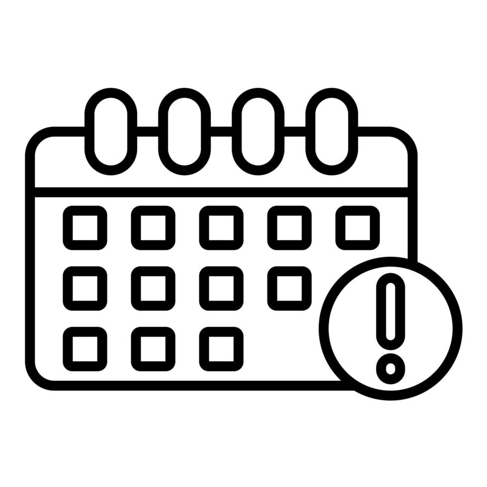 Expiry Date Info Line Icon vector