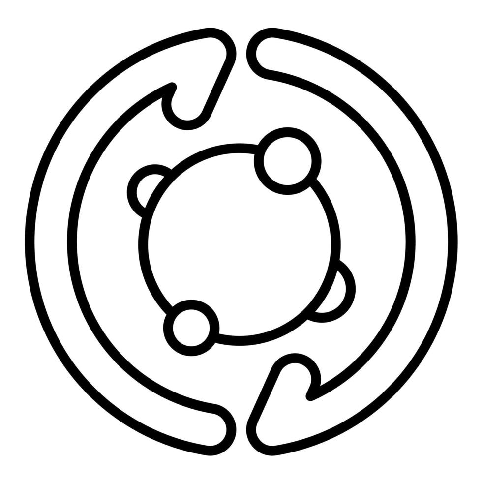 Metabolism Line Icon vector