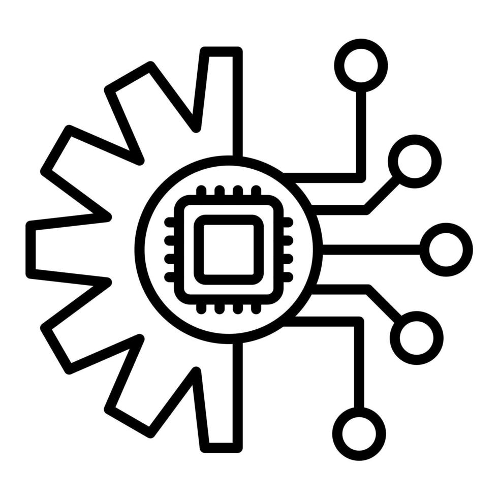 Automation Line Icon 14722409 Vector Art at Vecteezy