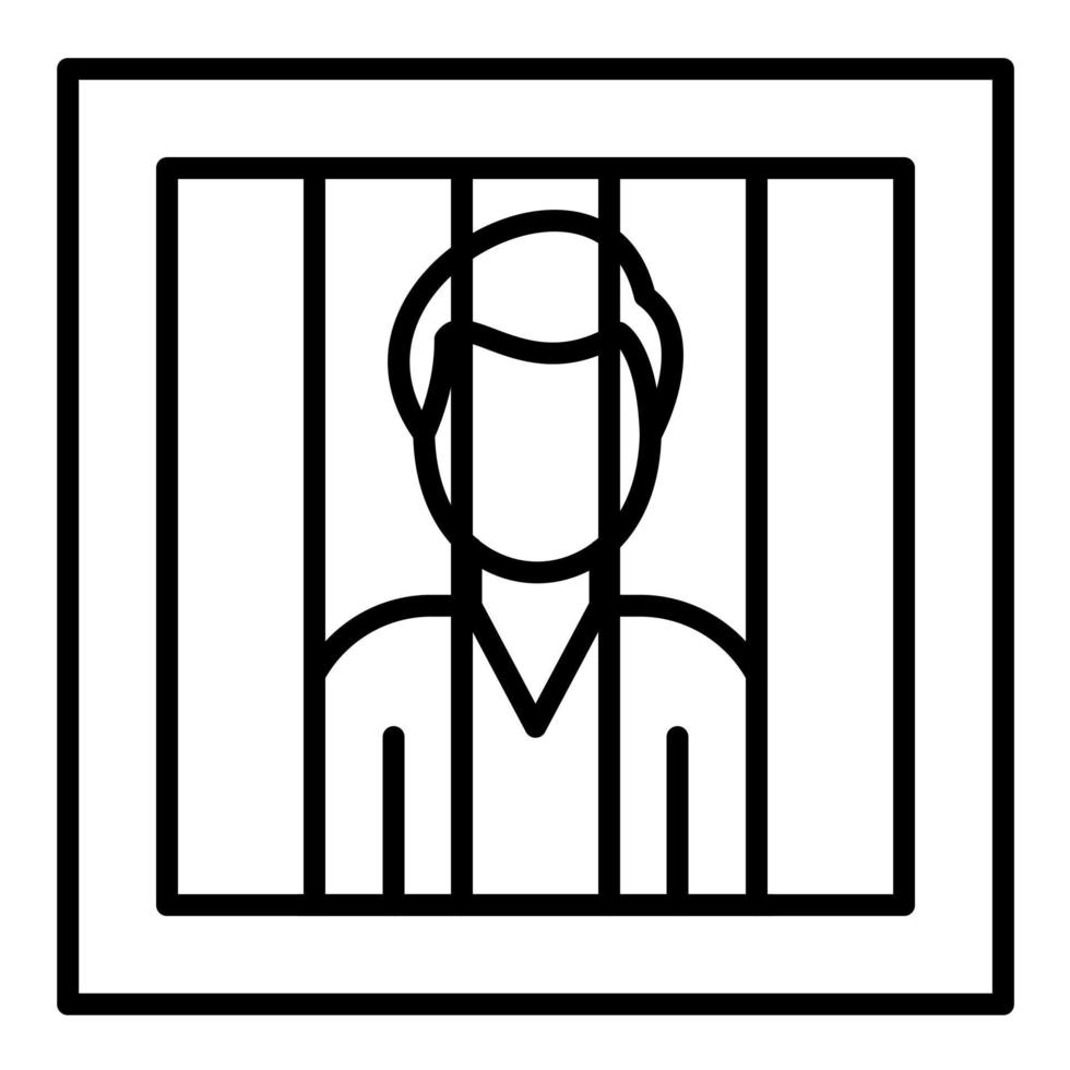 Punishment Line Icon vector