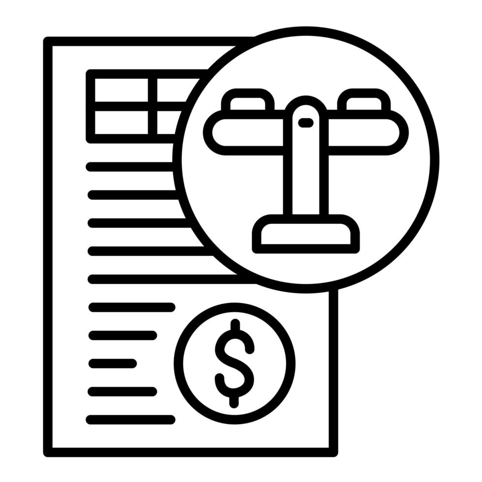 Accounting Equation Line Icon vector