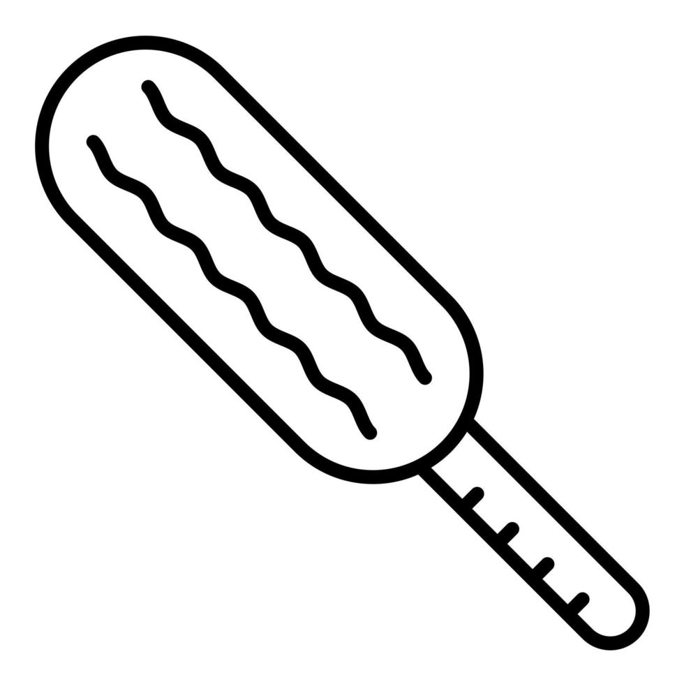 Corn Dog Line Icon 14722683 Vector Art at Vecteezy