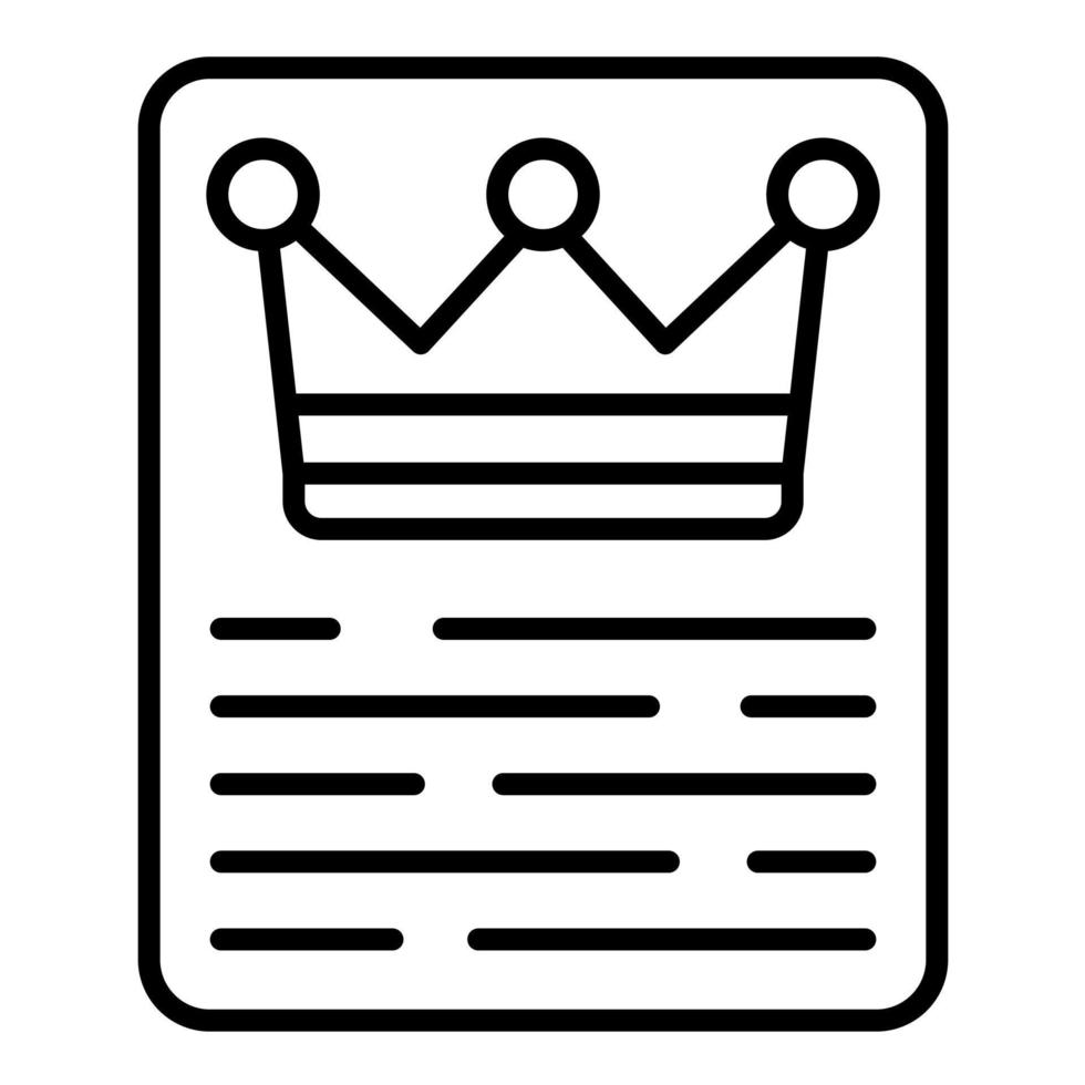 Premium Content Line Icon vector