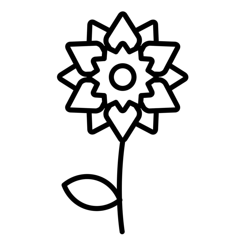 Daffodil Line Icon vector