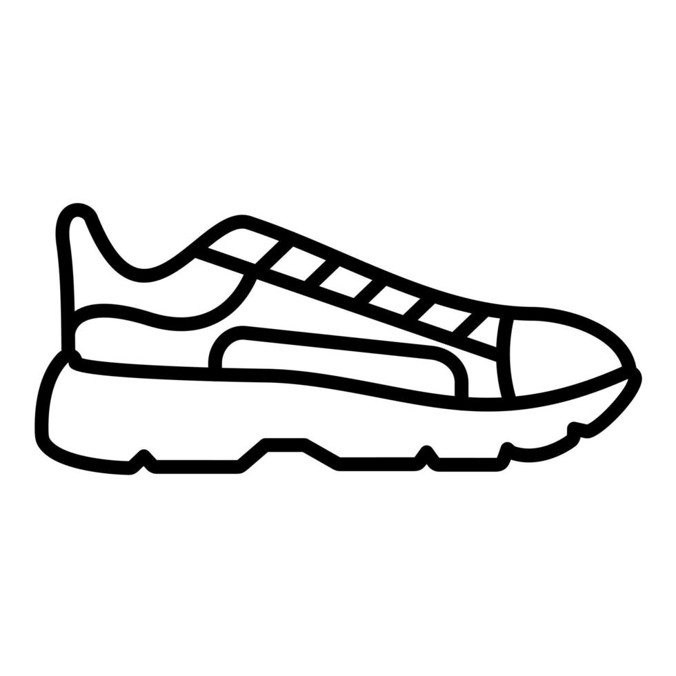 icono de línea de zapatos vector