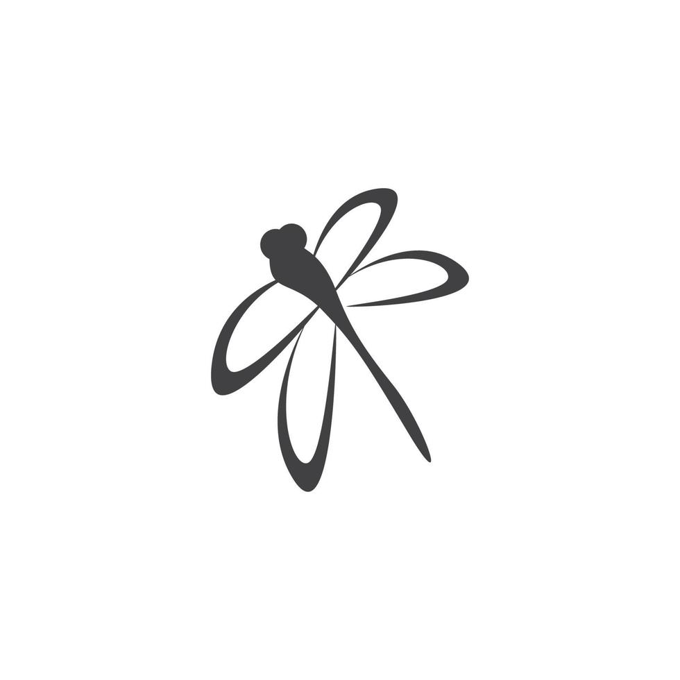 Dragonfly illustration icon vector