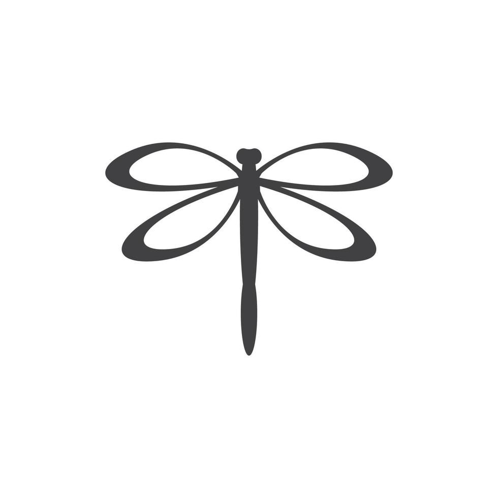 Dragonfly illustration icon vector