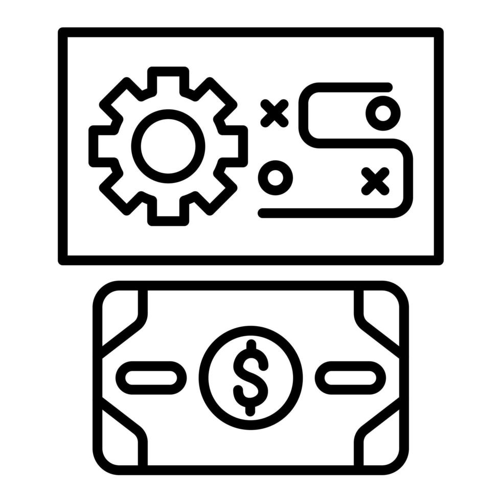 Business Plan Line Icon vector