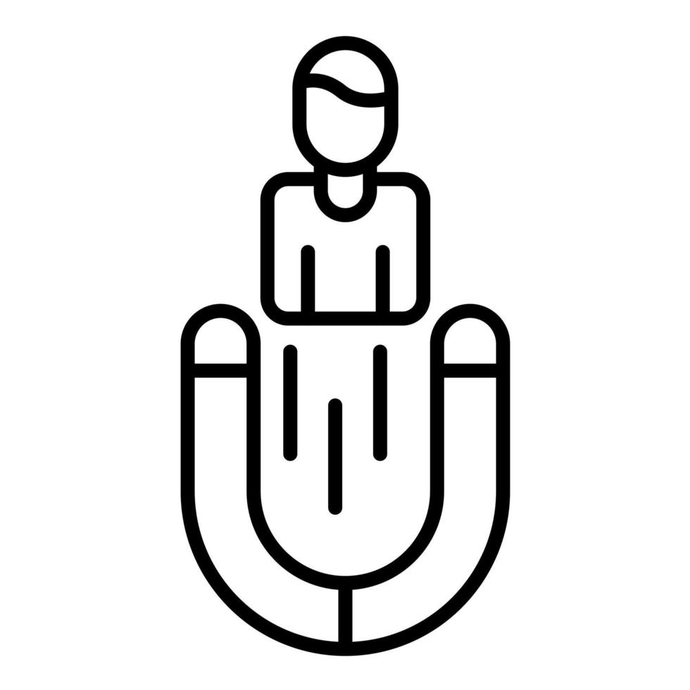 Lead Generation Line Icon vector