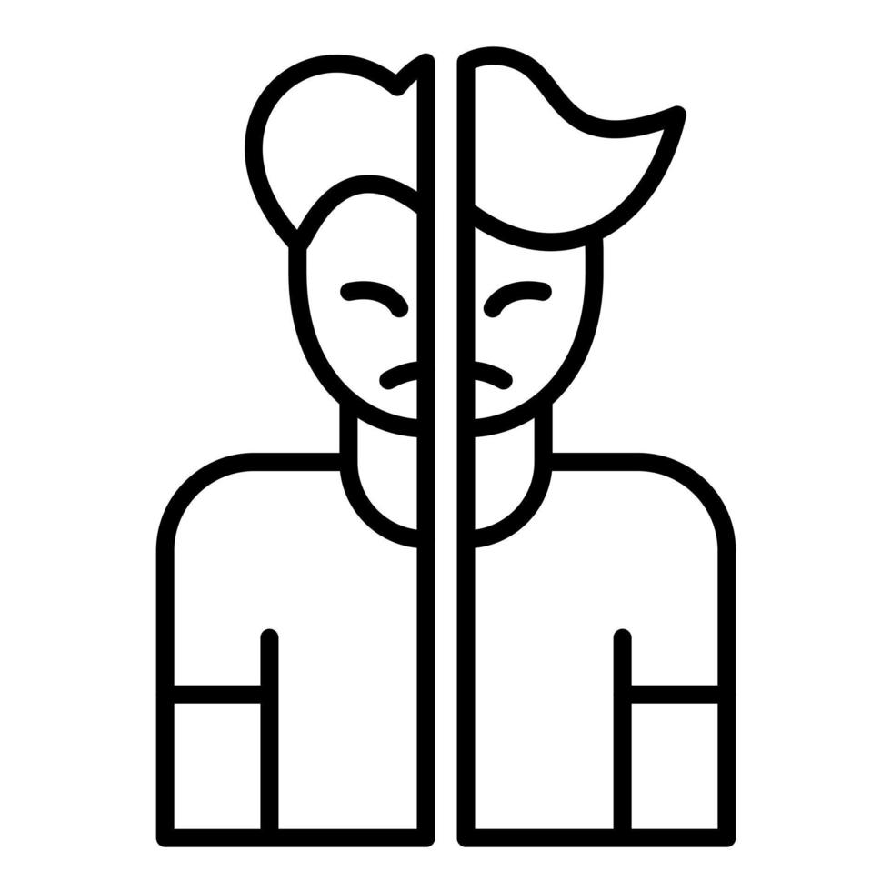 Avoidant Personality Disorder Line Icon vector