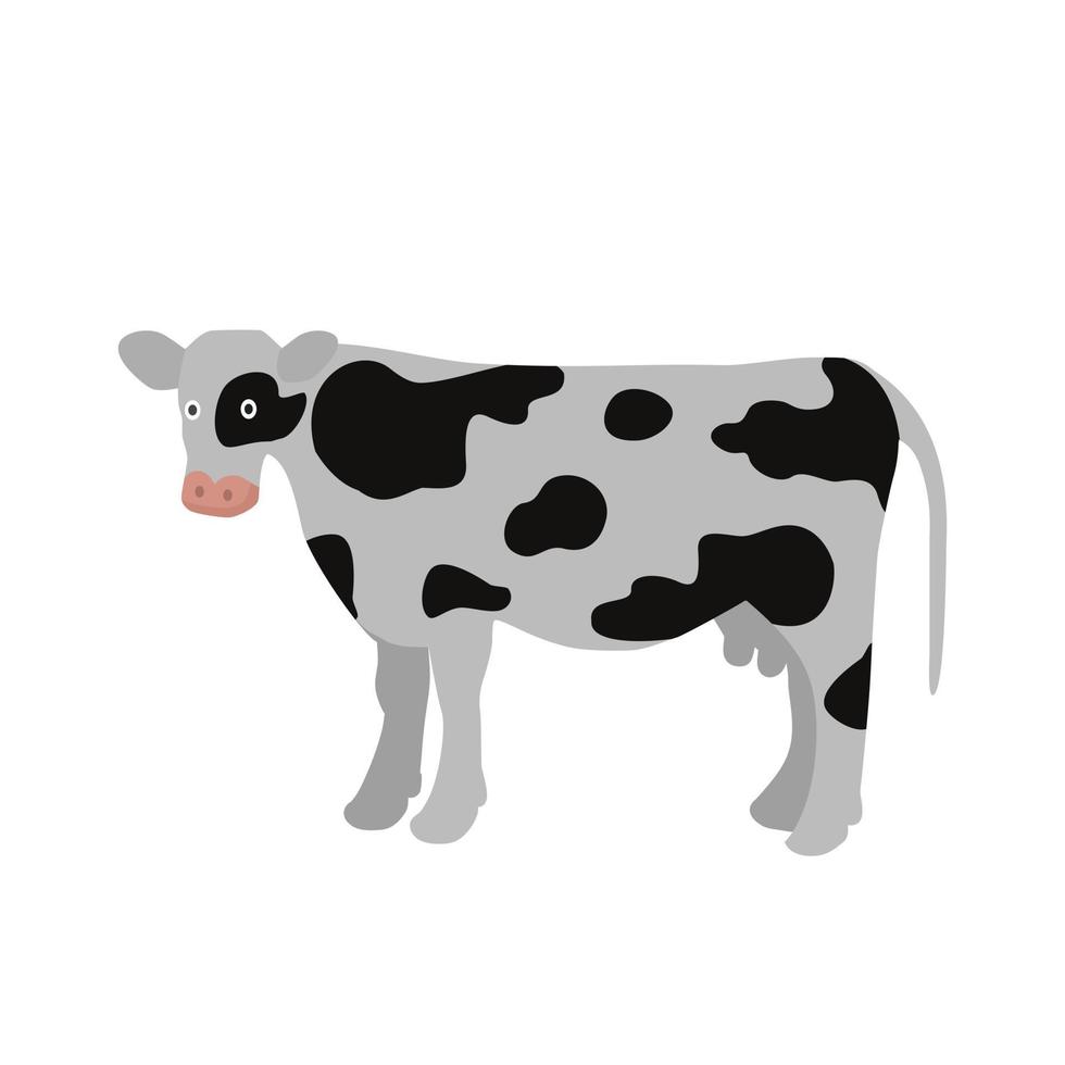 dairy cow animal vector illustration icon
