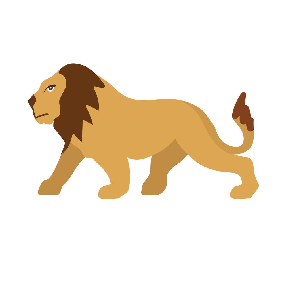 lion animal vector illustration icon image