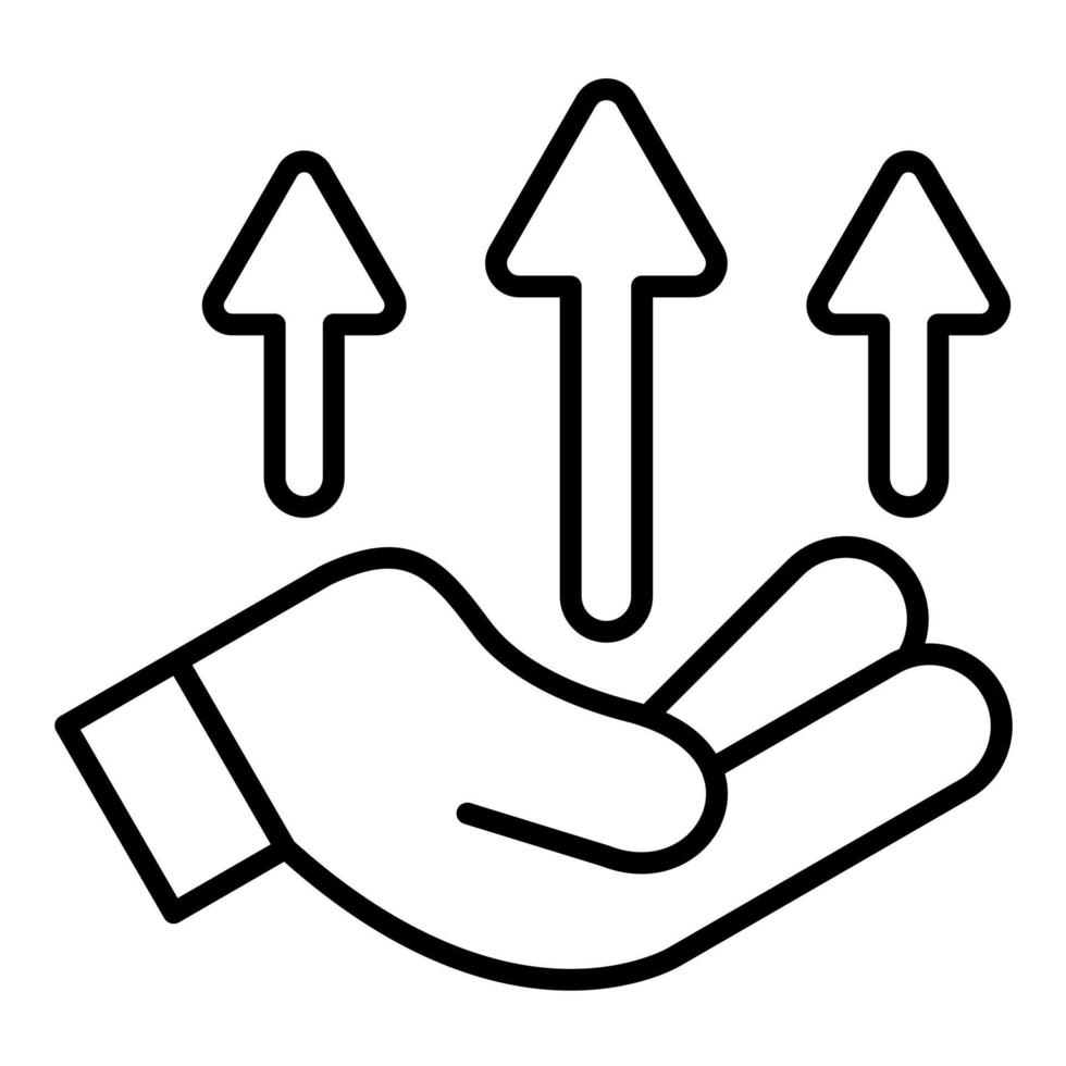 Benefit Line Icon vector